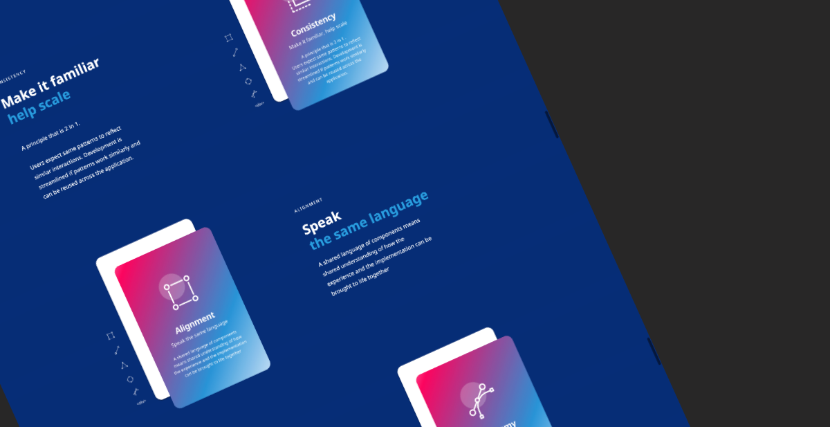 Design system principles: consistency and alignment